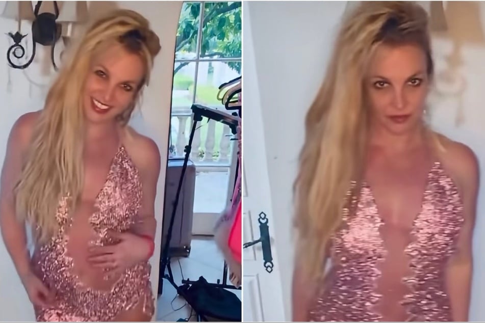 Britney Spears clapped back after she was captured poking her upper body through a sunroof of a black SUV on the freeway.