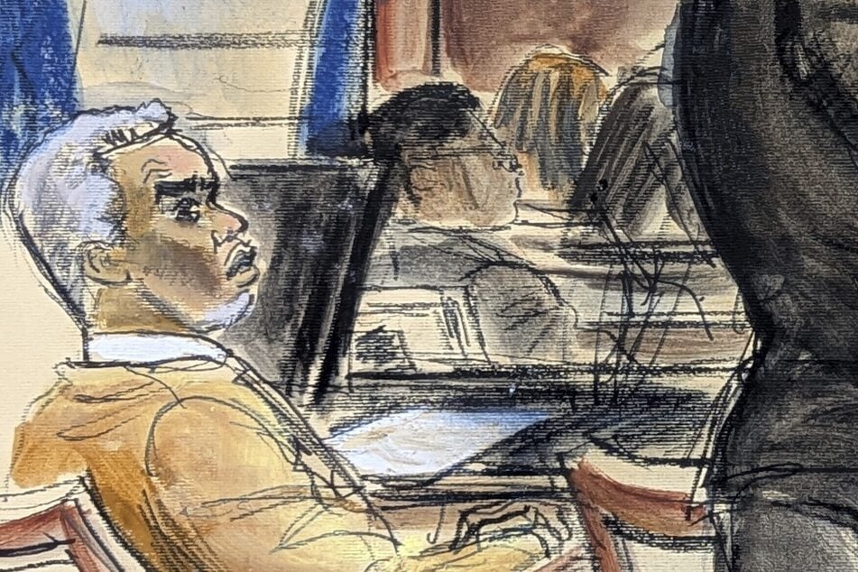 Sean "Diddy" Combs während seines Prozesses in New York. Fotografen sind nicht erlaubt.