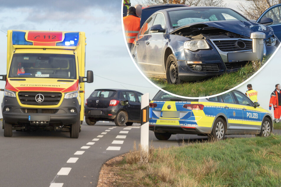 Kreuzungs-Crash auf der S32 bei Döbeln: Straße für Stunden gesperrt