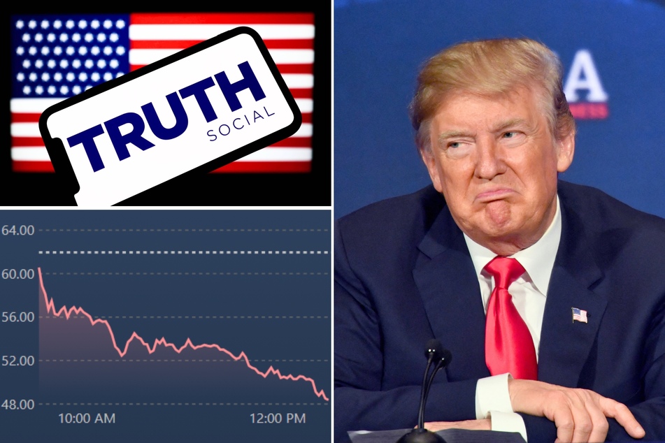 Trump takes huge hit as Truth Social stock plummets
