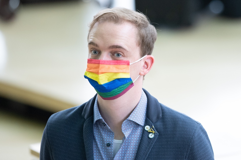 Der Landtagsabgeordnete Marco Böhme (31, Die Linke) wirft der Polizei Stimmungsmache gegen Aktivisten vor. (Archivbild)