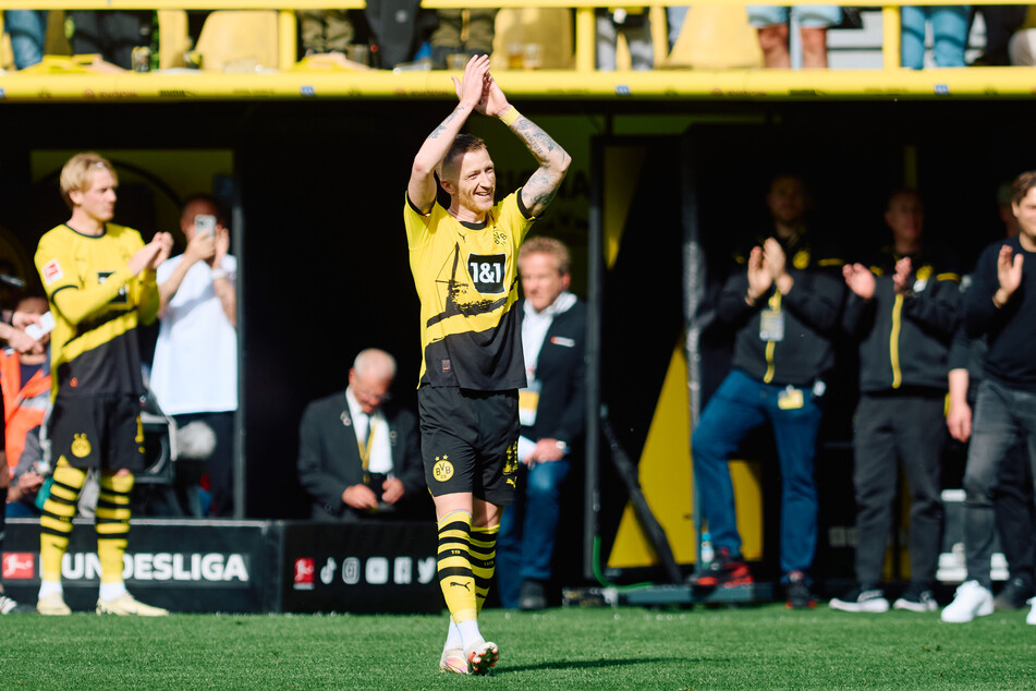 Marco Reus holte sich in seinem vorletzten Spiel im Signal-Iduna-Park den verdienten Applaus der Fans ab.