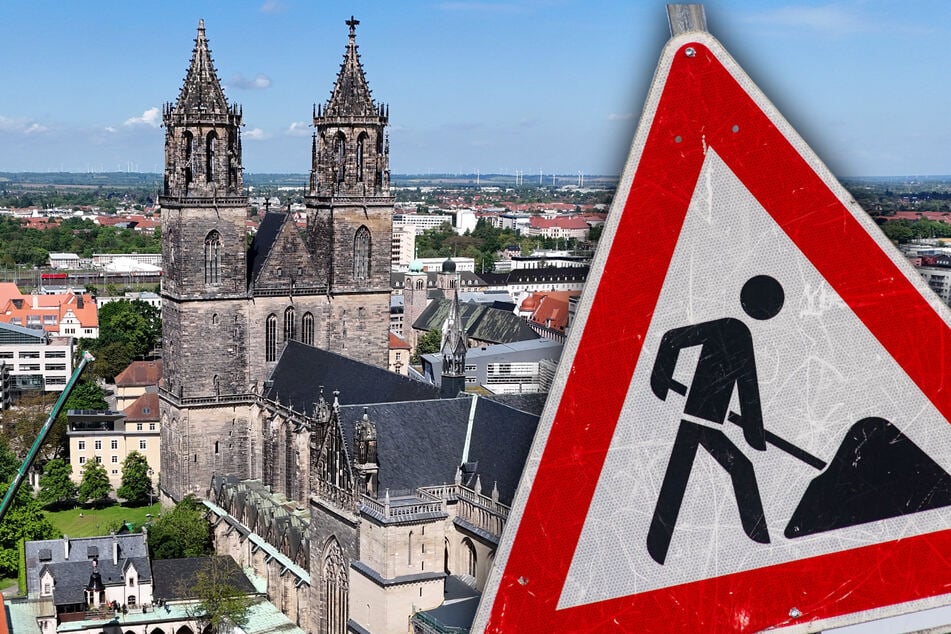 In Magdeburg sorgen mehrere Baustellen erneut für Sperrungen und Umleitungen. (Symbolbild)