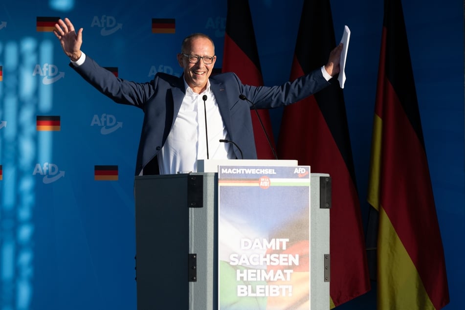 Angesichts einer neuen Umfrage kann Sachsens AfD-Chef Jörg Urban (61) jubeln. (Archivbild)