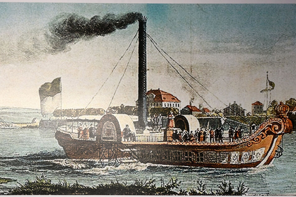 Andreas Schubert schuf auch das Dampfschiff "Königin Maria".