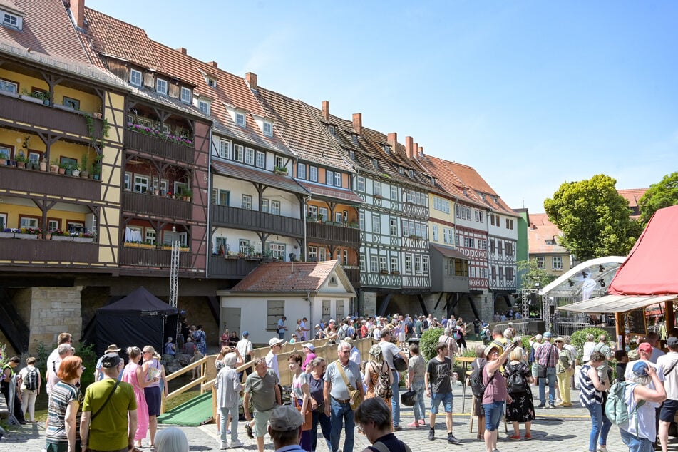 Das Krämerbrückenfest 2025 verzeichnete mehr Besucher als ein Jahr zuvor.