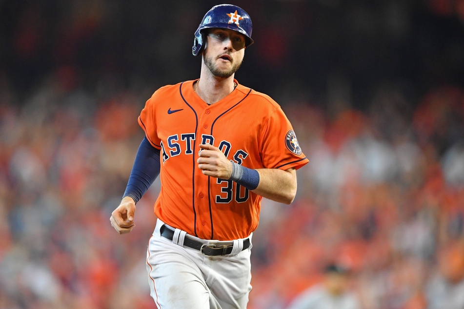 Astros left fielder Kyle Tucker hit a two-run home run in game two against the White Sox.