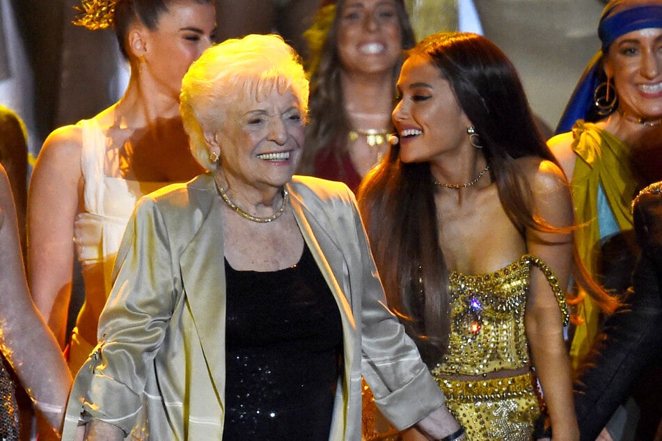 Ariana Grande's family revealed on Tuesday. that her beloved grandmother Marjorie (l.) has died at the age of 99.