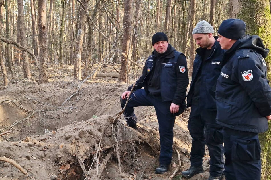 Drei Fliegerbomben in Potsdamer Forst erfolgreich gesprengt