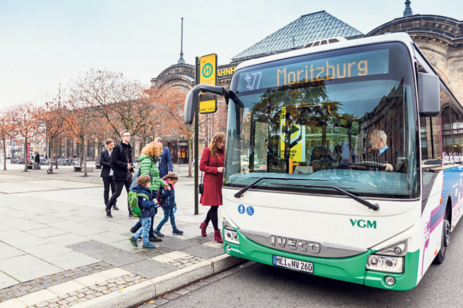 Ungewisse Zukunft: ein sogenannter PlusBus in Dresden.