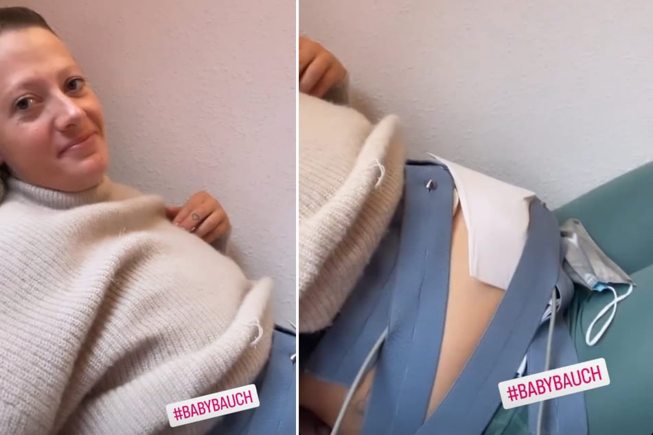"Bauer sucht Frau"-Star Denise Munding (32) zeigt in einer Instagram-Story, wie groß ihr Babybauch inzwischen ist.