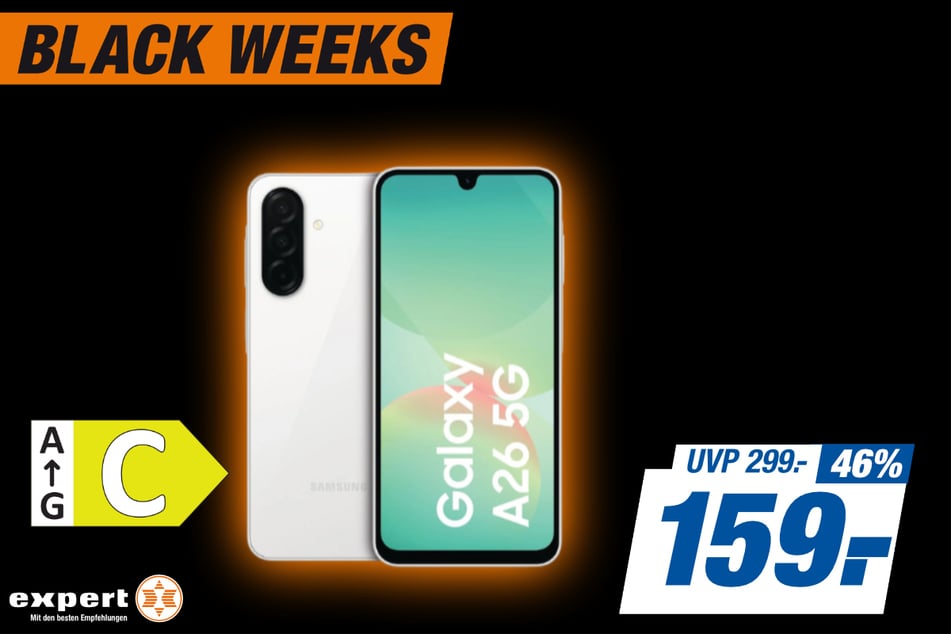Samsung Galaxy A26
für 159 statt 299 Euro.