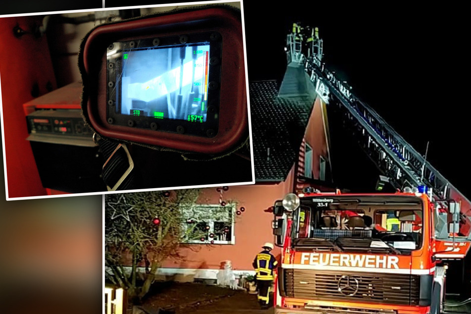 Nächtliche Aufregung: Feuerwehr muss Brand in defektem Kamin löschen