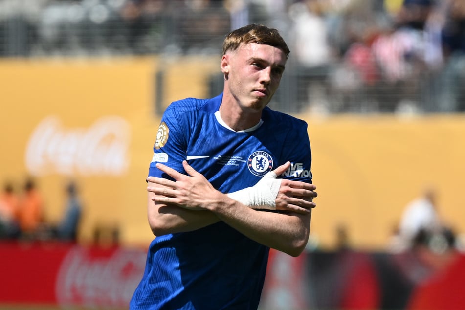 Eiskalt verwertet: Chelsea-Star Cole Palmer (23) bejubelt seinen 1:0-Führungstreffer gegen Paris Saint-Germain.