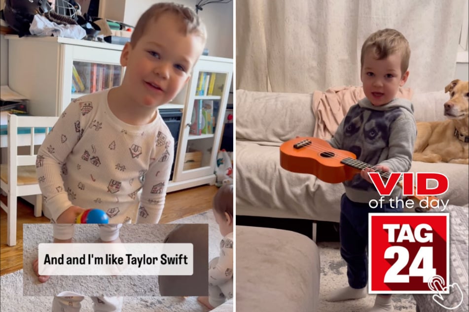 Today's Viral Video of the Day features a toddler Swiftie that went viral from taking the pop icon's hilarious "pantless" fashion advice.