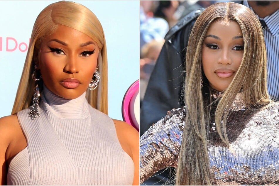 Cardi B aired out Nicki Minaj's (l.) alleged dirty laundry as their fiery feud heats up.