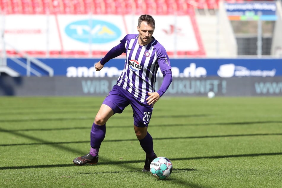 FCE-Routinier Sören Gonther (34) möchte mit seinen Veilchen endlich mal im Pokal ein Stück weiter kommen.