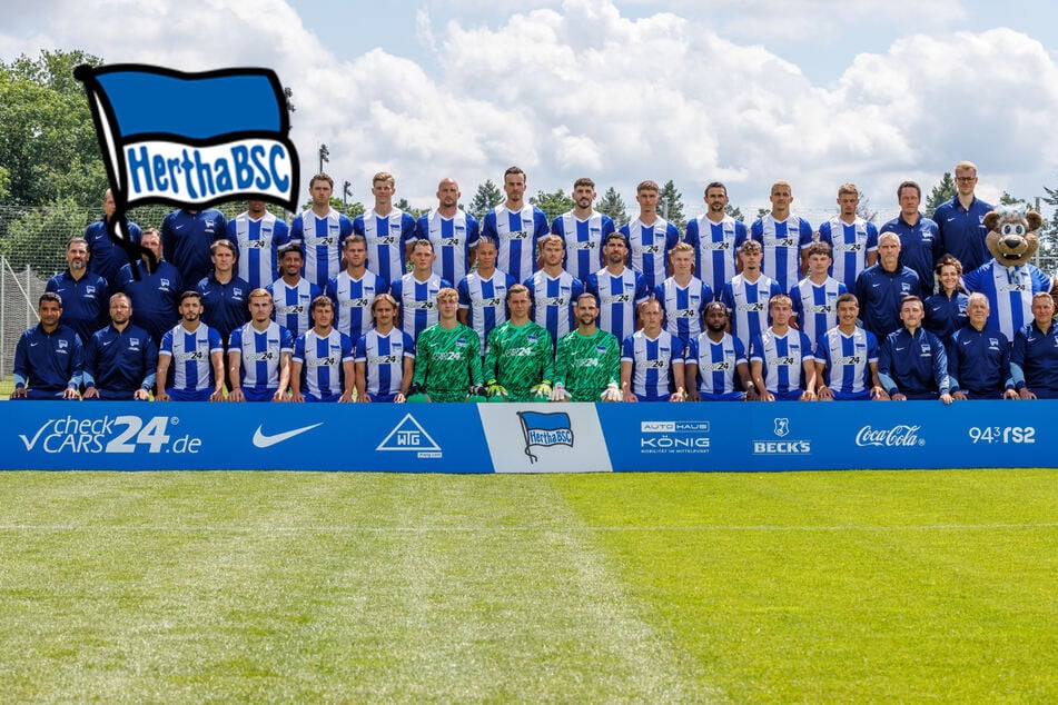 Hertha BSC veröffentlicht Mannschaftsfoto: Was besonders auffällt