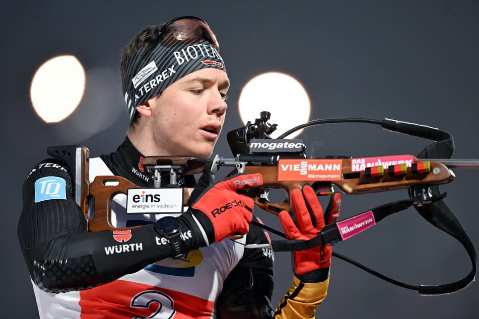 Justus Strelow (27) zeigte im Einzel ungewohnte Schwächen am Schießstand - und auch der Rest des Teams machte es kaum besser.