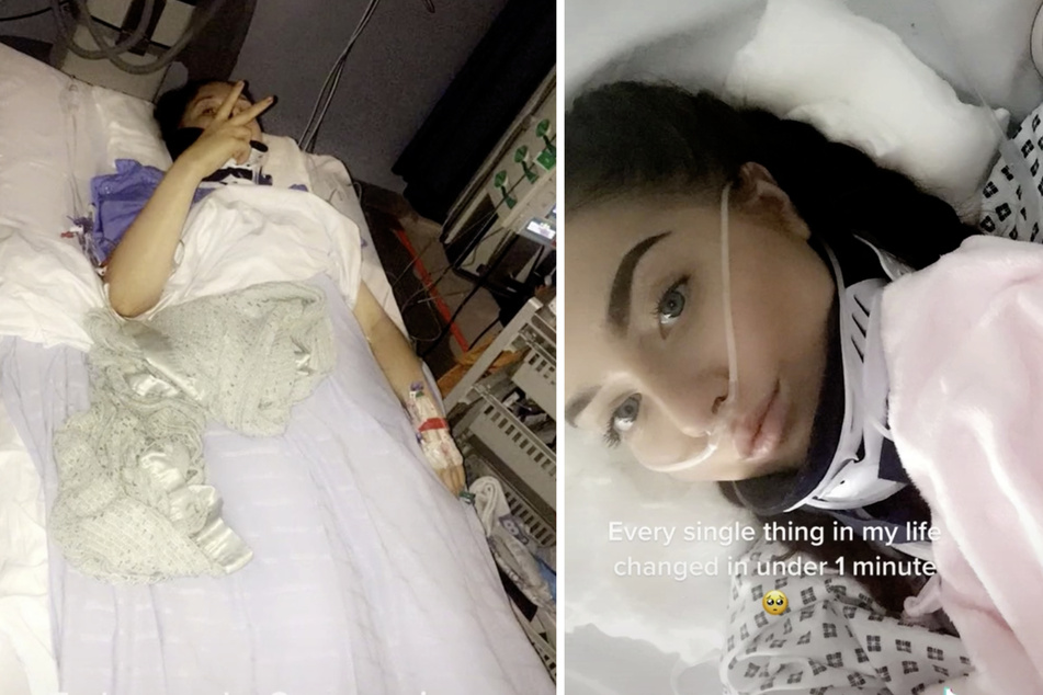Fünfeinhalb Monate lag Emily Holliday (20) nach der grauenvollen Attacke im Krankenhaus.