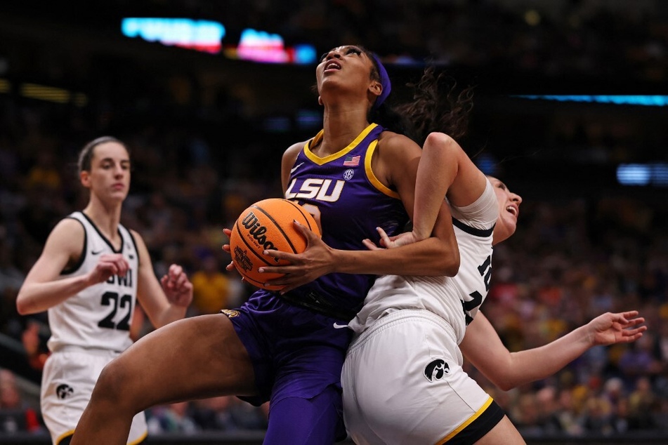 Winding down an illustrious preseason full of awards and honors, next month, Angel Reese (c.) will begin her final season collegiate season with LSU.