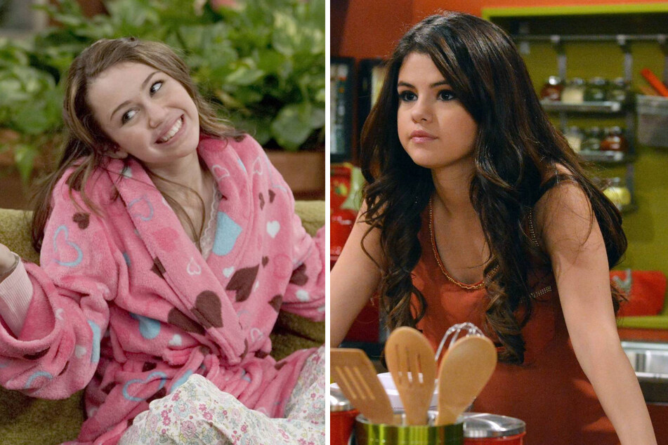 Miley Cyrus (l) and Selena Gomez both got their start on the Disney Channel.