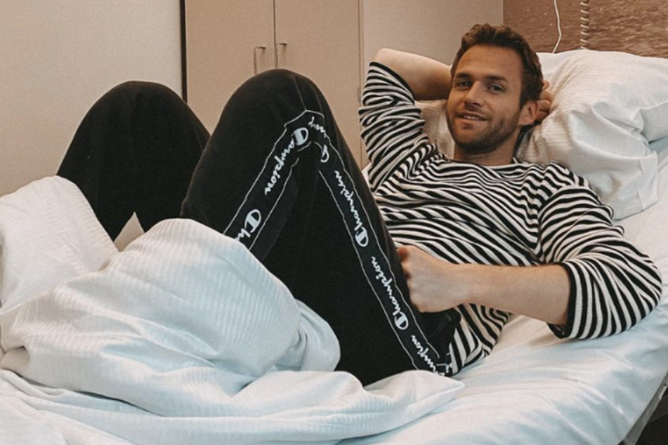 Philipp Stehler liegt mal wieder im Krankenhaus.