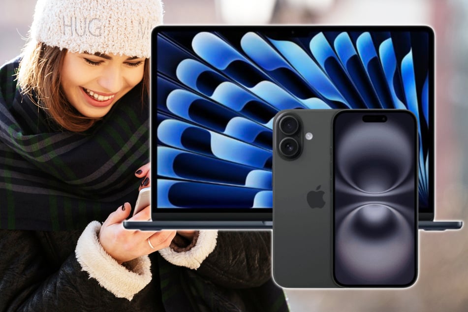 iPhone 16 jetzt für 1 Euro Zuzahlung inklusive gratis MacBook Air 13