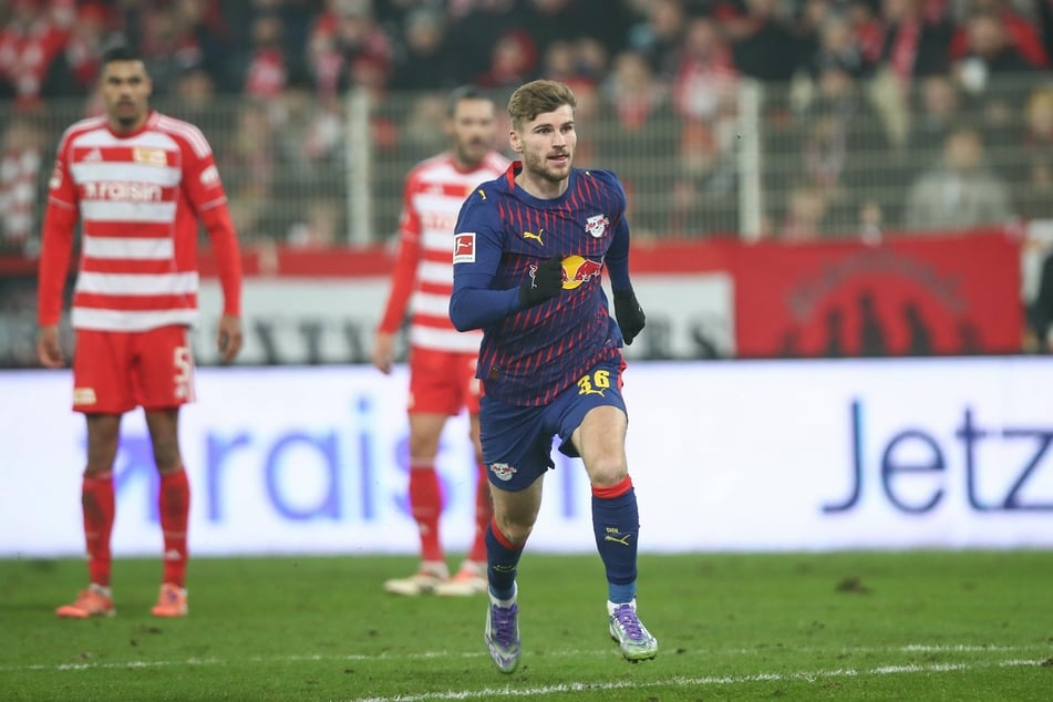 Gegen Union Berlin bekam RB Leipzigs Timo Werner (29) zum zweiten Mal in dieser Saison ein paar Einsatzminuten.