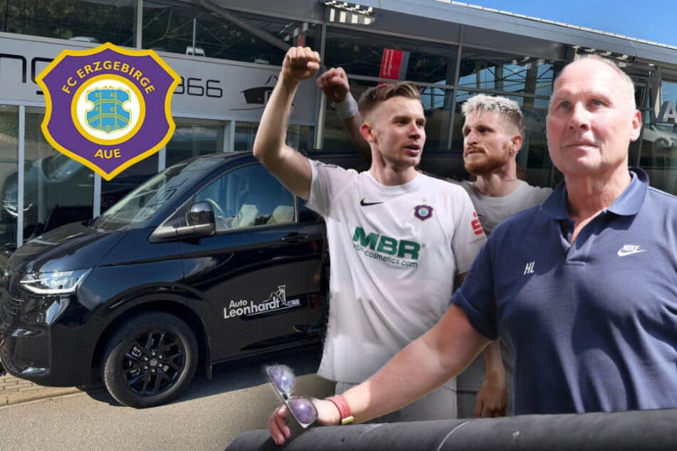 Nach Hooligan-Attacke: Ex-Aue-Boss Leonhardt stellt Kleinbus, Spieler unterstützen Crowdfunding