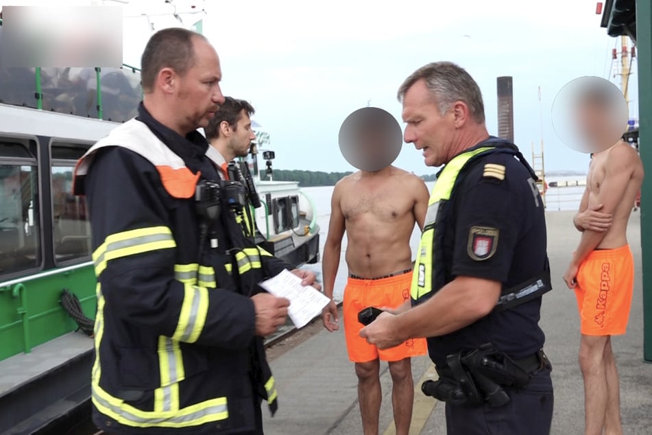 Hamburg: Polizei fischt Schwimmer aus Elbe, doch das war noch nicht alles