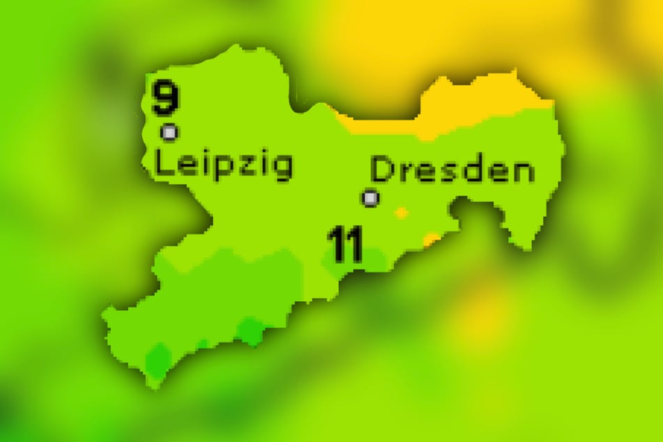 Die Temperaturen bewegen sich um die 10-Grad-Marke.
