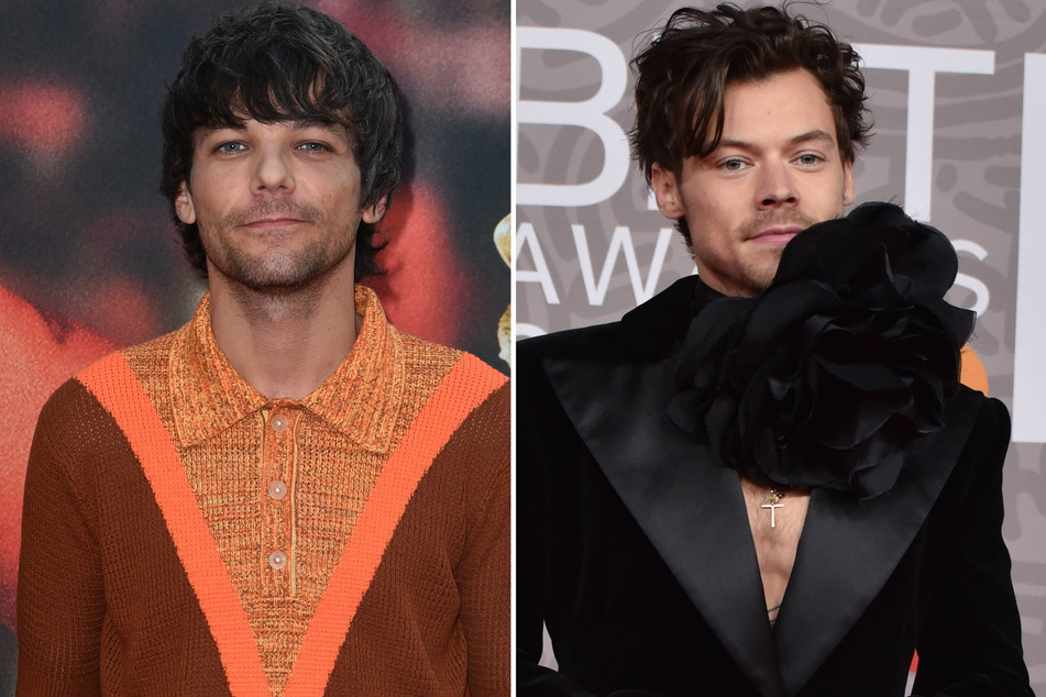 Louis Tomlinson (l.) recently weighed in on the fan theories that he and bandmate Harry Styles secretly dated during their time in One Direction.