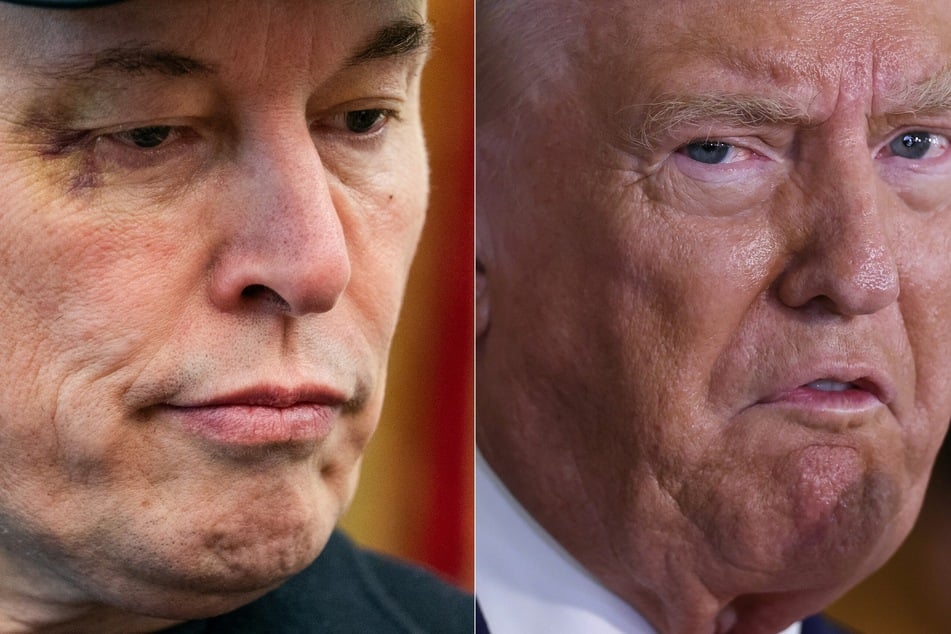 Republican President Donald Trump (r.) has slammed billionaire Elon Musk's announcement of a new third party as "ridiculous."