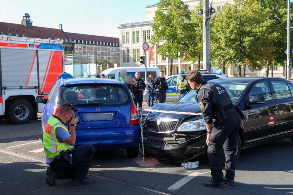 Die Polizei nahm den Unfall auf.