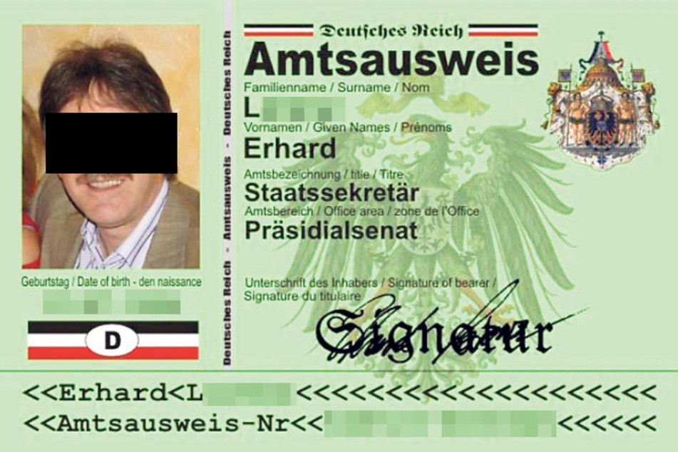 Erhard gründete Reichsbürger-Krankenkasse: So sieht sein "Ausweis" aus