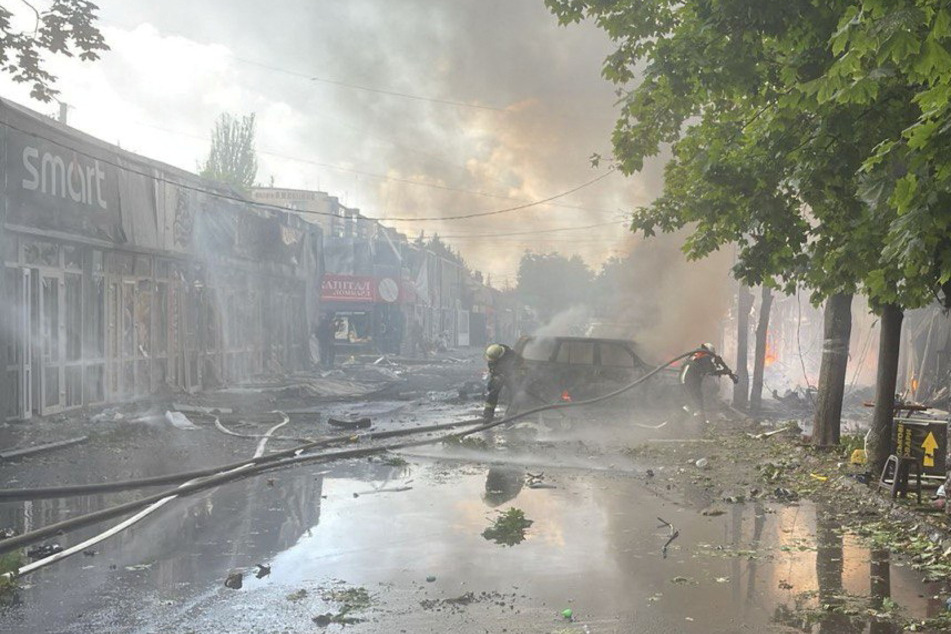 Ukraine death toll rises in "fireball" attack caught on video as US gives millions more in aid