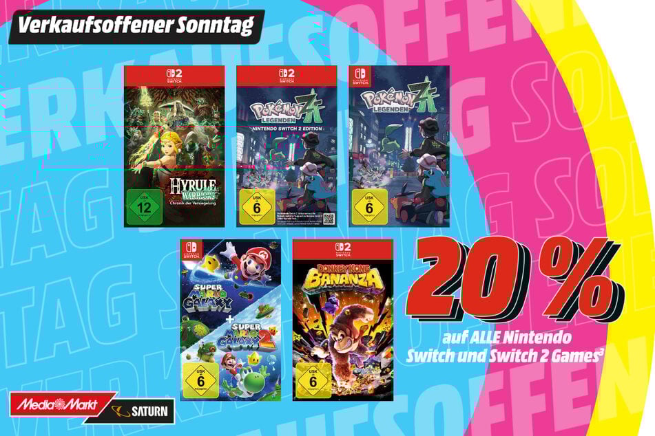 Alle Switch/Switch2-Games 20 Prozent günstiger.