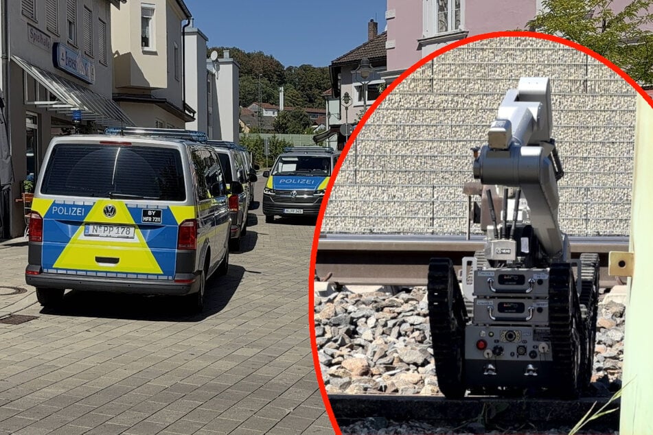 Spezialkräfte im Einsatz: Sprengstoffverdacht legt Zugverkehr in Franken lahm