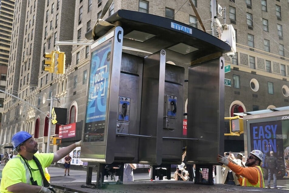 Located at seventh avenue and 50th street, the last payphone in New York City was officially removed on Monday.