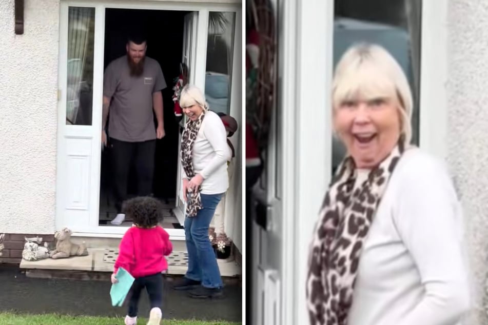 V klipu běží malá Ziyah (2) kolem své babičky ke svému strýci Kurtisovi. Úžas se brzy odráží na tváři její prababičky.