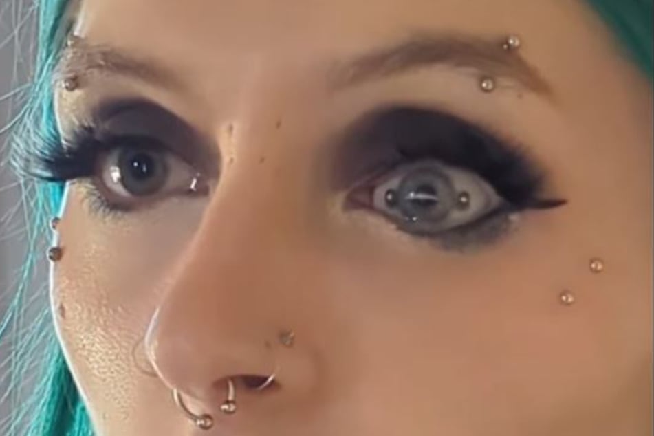 Bree showed off her "eye piercing" in a viral Instagram video.
