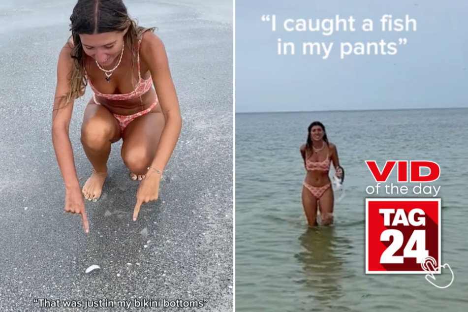 viral videos: Viral Video of the Day for January 30, 2024: Girl goes viral after hilarious fish encounter... in her pants!