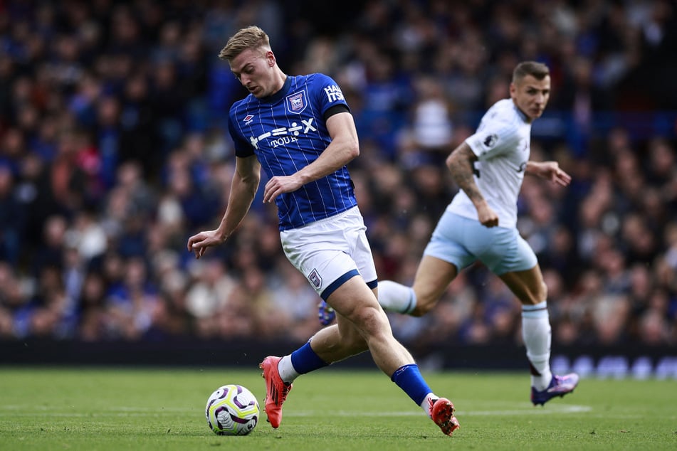 Liam Delap (21, vorn) führt mit sechs Toren die vereinsinterne Torschützenliste bei Ipswich Town an.