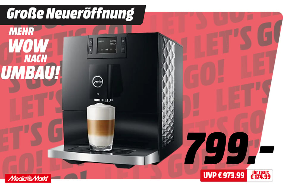 Jura-Kaffeevollautomat für 799 statt 973,99 Euro.