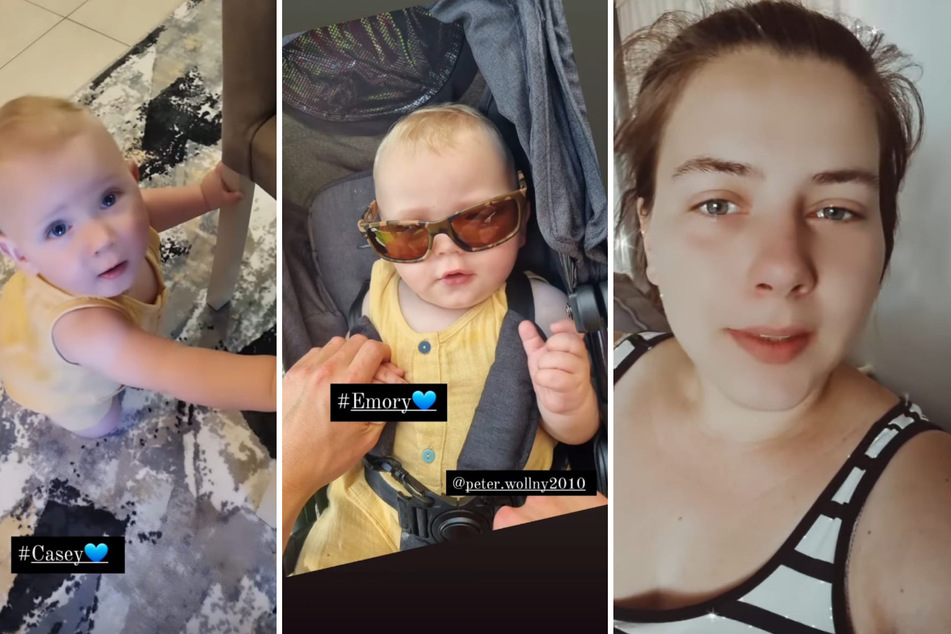 Sarafina Wollny (27) genießt mit ihren Zwillingen Casey und Emory sonnige Wochen in der Türkei. (Fotomontage)