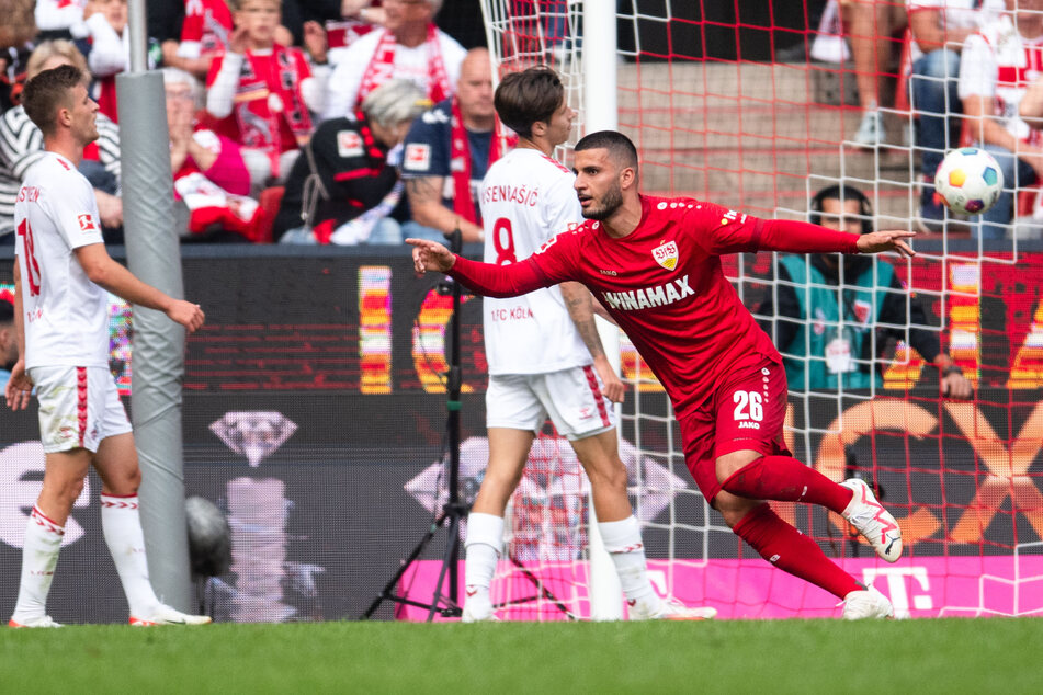 Deniz Undav (27) erzielte beide Stuttgarter Treffer gegen den 1. FC Köln.