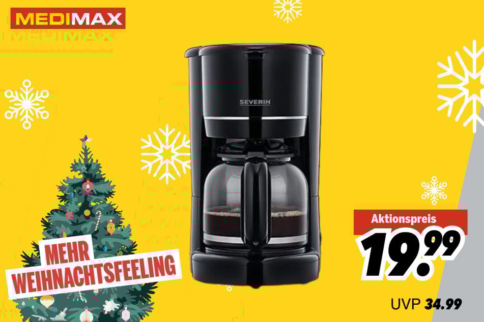 Severin-Kaffeemaschine für 19,99 statt 34,99 Euro.