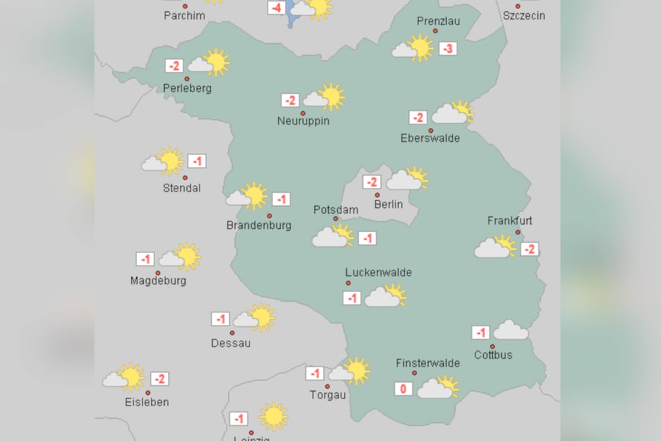 In Berlin und Brandenburg bleiben die Temperaturen am Freitag auch tagsüber im Minusbereich.