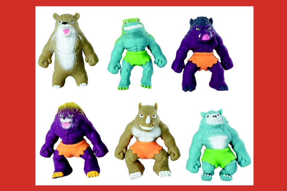 Von dem Produkt-Rückruf sind auch die Figuren "Brainboooom Super Stretch Raubtier" betroffen.